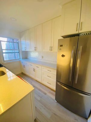 Interior, Kitchen, Wood Texture Flooring