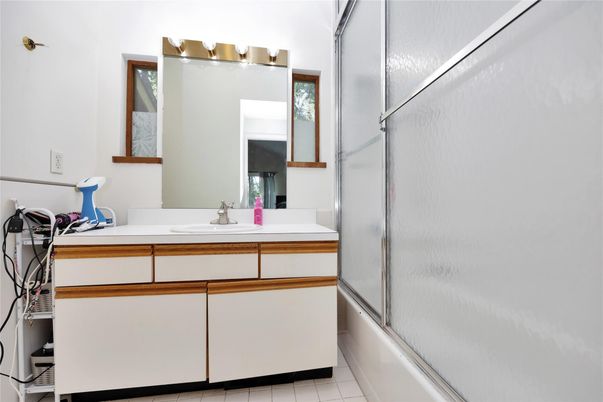 Bathroom, Dual Sink Vanities, Glass Shower, Interior