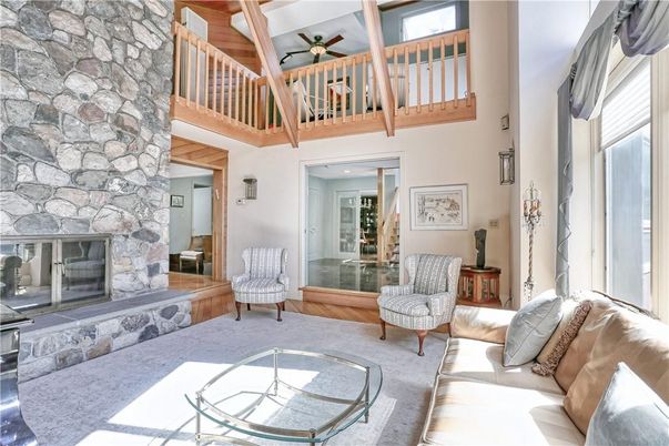 Fireplace, Interior, Living room, Stone Walls