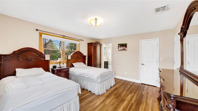 Bedroom, Interior, Wood Texture Flooring