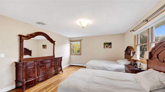 Bedroom, Interior, Wood Texture Flooring