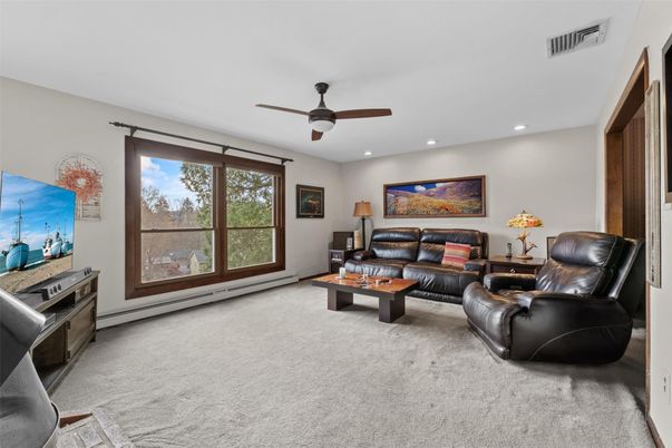 Interior, Living room, Recessed Lighting
