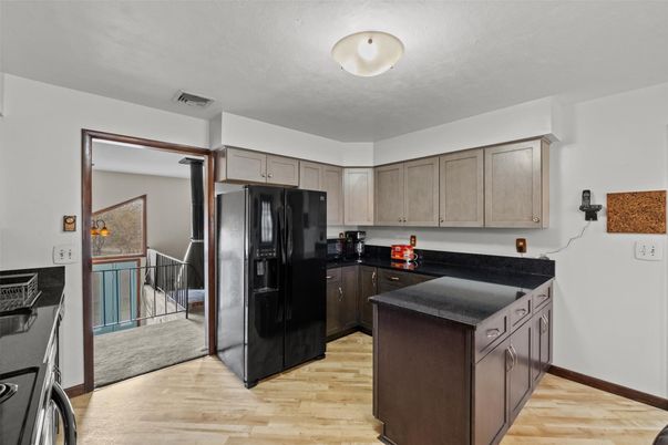 Interior, Kitchen, Wood Texture Flooring