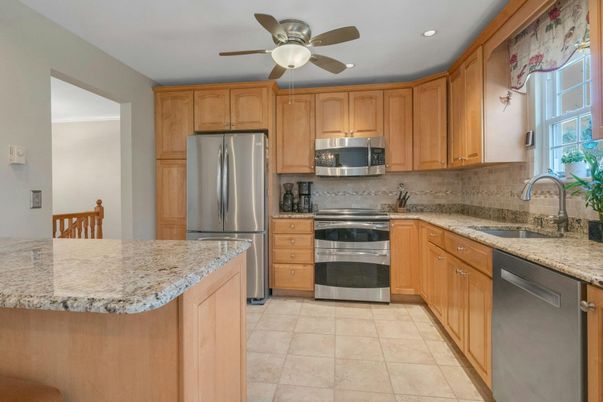 Interior, Kitchen, Recessed Lighting, Stainless Steel Appliances