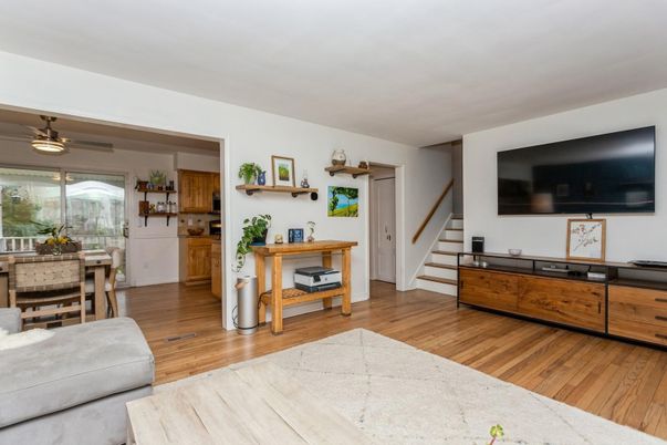Dining room, Interior, Wood Texture Flooring