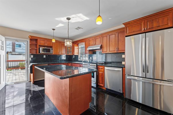 Interior, Kitchen, Pendant Lights, Recessed Lighting, Stainless Steel Appliances
