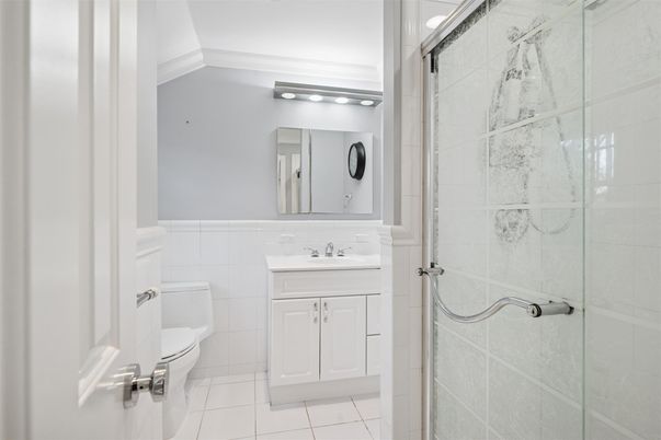 Bathroom, Glass Shower, Interior, Marble Walls