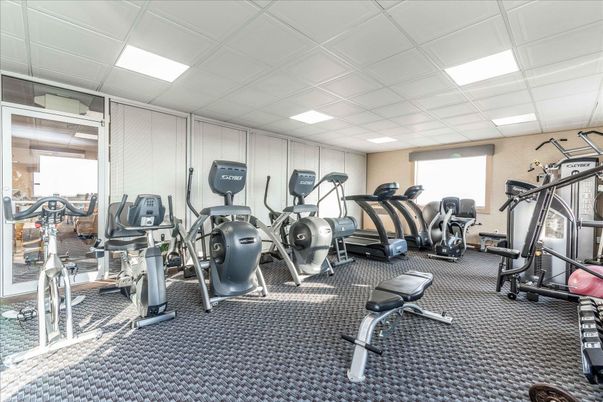 Fitness Equipment, Gym, Interior, Recessed Lighting