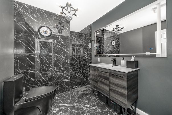 Bathroom, Interior, Marble Walls