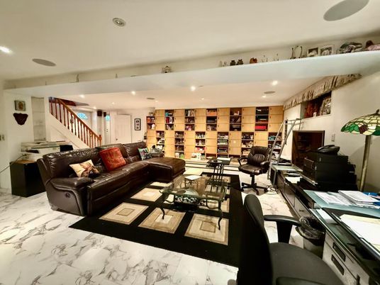 Interior, Living room, Marble, Recessed Lighting