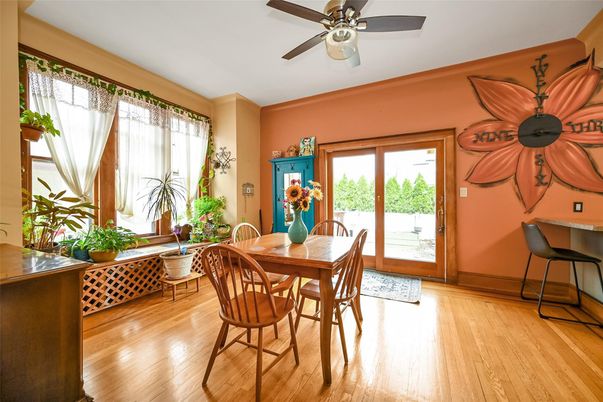 Dining room, Interior, Wood Texture Flooring