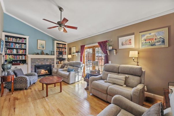 Fireplace, Interior, Living room, Wood Texture Flooring