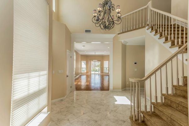 Chandelier, Interior, Marble, Recessed Lighting, Wood Texture Flooring