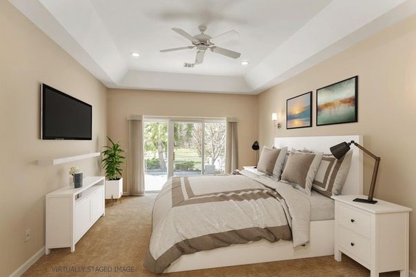 Bedroom, Interior, Recessed Lighting