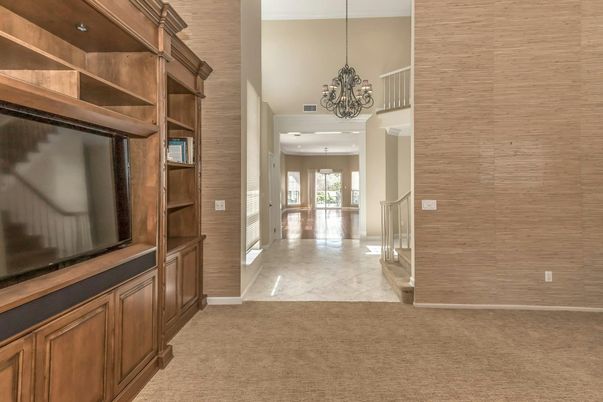 Chandelier, Interior, Marble, Recessed Lighting