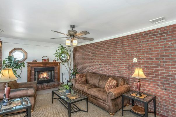 Fireplace, Interior, Living room, Stone Walls