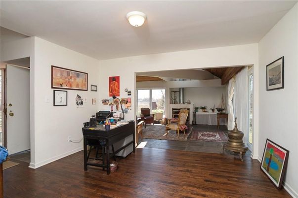 Fireplace, Interior, Living room, Piano, Wood Texture Flooring