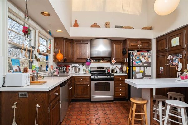 Interior, Kitchen, Pendant Lights, Recessed Lighting, Stainless Steel Appliances