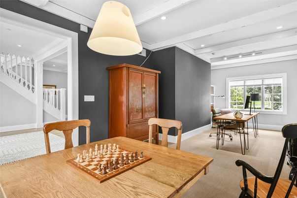 Dining room, Interior, Recessed Lighting