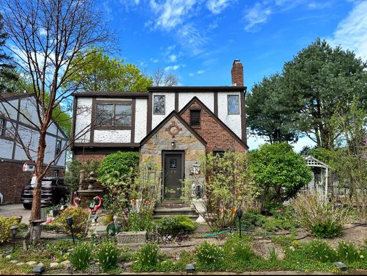 Exterior, Facade, Brick Facade, Tudor Revival