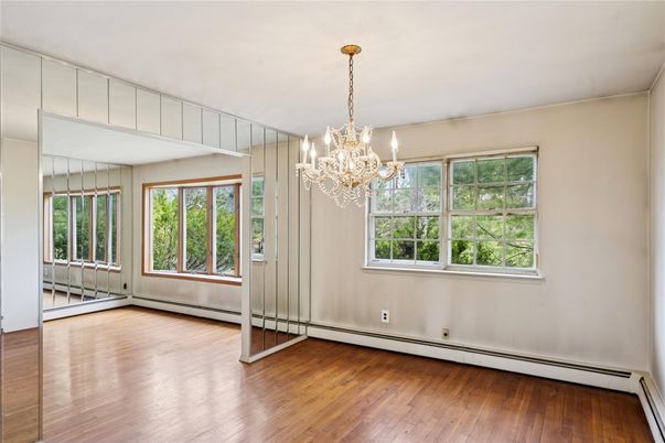 Chandelier, Empty room, Interior, Wood Texture Flooring