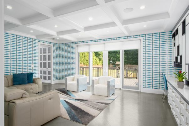 Interior, Living room, Recessed Lighting