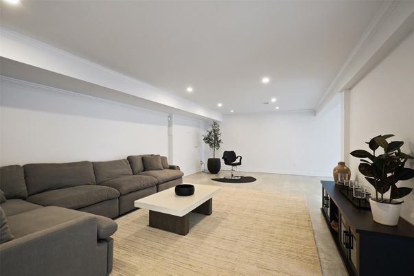 Interior, Living room, Recessed Lighting