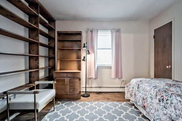 Bedroom, Interior, Wood Texture Flooring