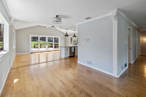 Empty room, Interior, Kitchen, Wood Texture Flooring
