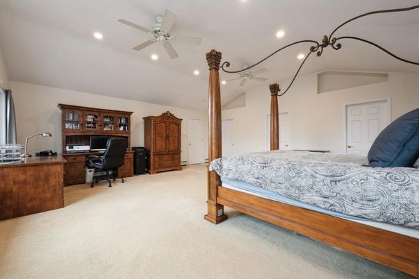 Bedroom, Home Office, Interior, Recessed Lighting