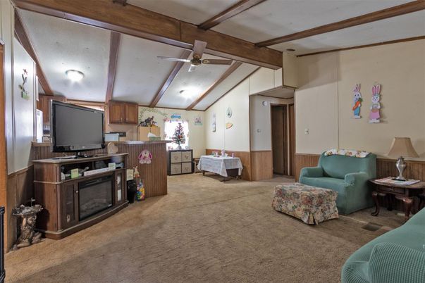 Interior, Living room, Wooden Beams
