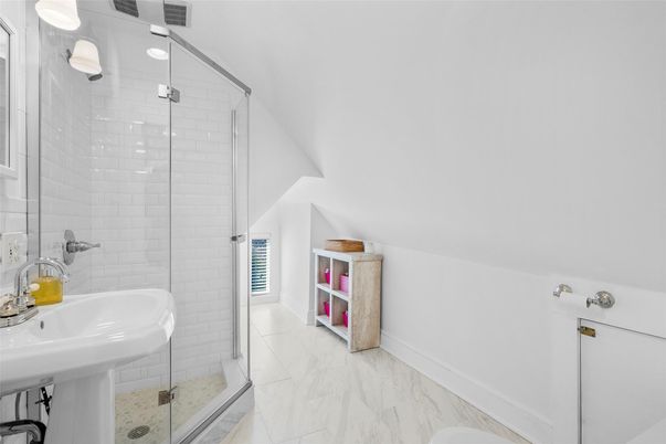Bathroom, Glass Shower, Interior, Marble