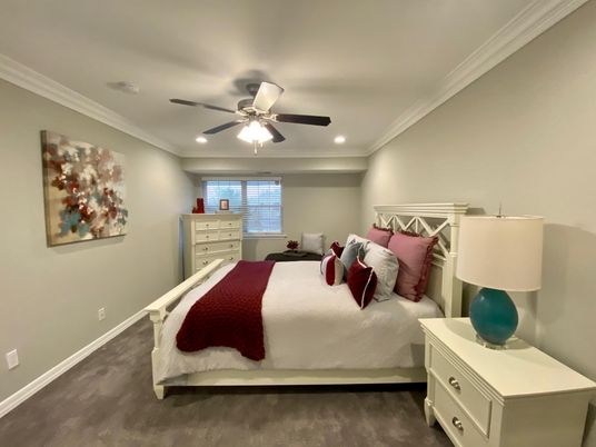 Bedroom, Interior, Recessed Lighting