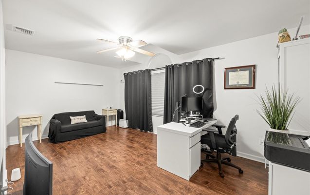 Home Office, Interior, Wood Texture Flooring