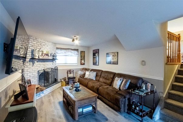 Fireplace, Interior, Living room, Stone Walls, Wood Texture Flooring