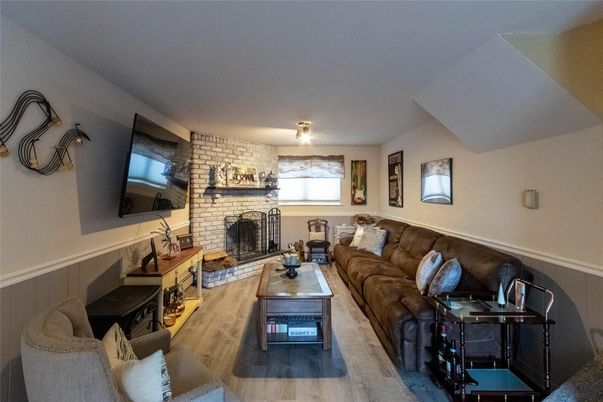Fireplace, Interior, Living room, Stone Walls, Wood Texture Flooring