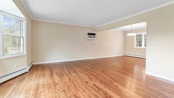 Chandelier, Empty room, Interior, Wood Texture Flooring