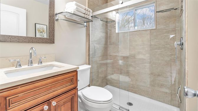 Bathroom, Glass Shower, Interior