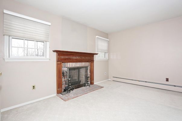Empty room, Fireplace, Interior
