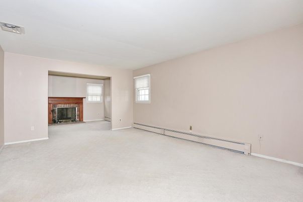 Empty room, Fireplace, Interior