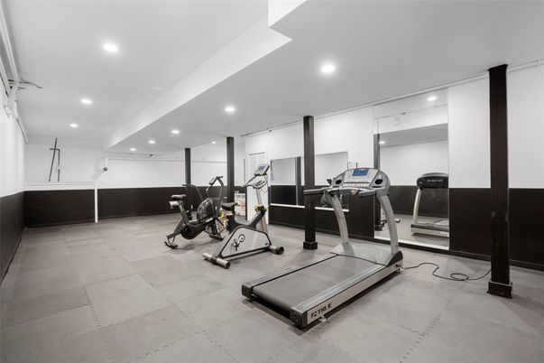 Fitness Equipment, Interior, Recessed Lighting