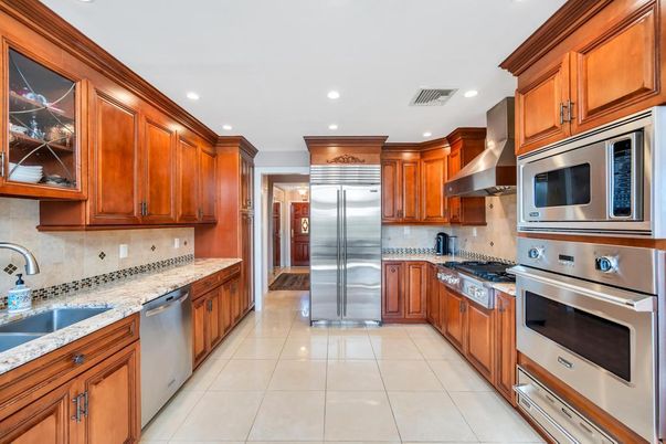 Interior, Kitchen, Recessed Lighting, Stainless Steel Appliances