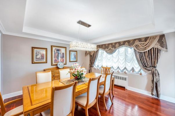 Chandelier, Dining room, Interior, Pendant Lights, Wood Texture Flooring