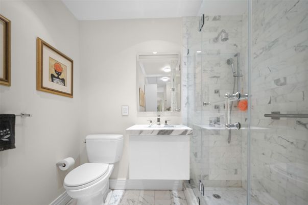 Bathroom, Glass Shower, Interior, Marble, Marble Walls