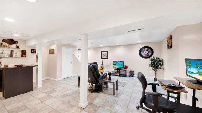 Home Office, Interior, Recessed Lighting