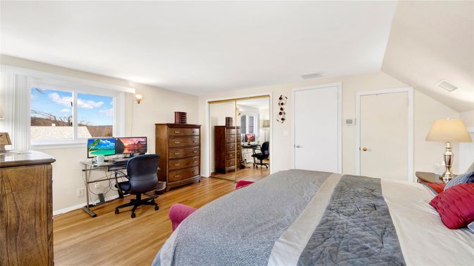 Bedroom, Home Office, Interior, Wood Texture Flooring