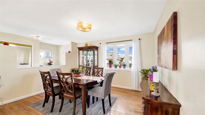 Dining room, Interior, Wood Texture Flooring