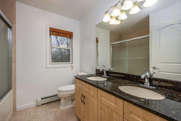 Bathroom, Dual Sink Vanities, Glass Shower, Interior
