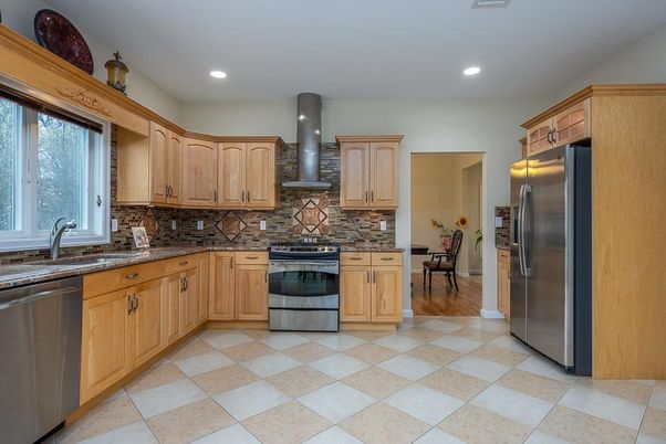 Interior, Kitchen, Recessed Lighting, Stainless Steel Appliances