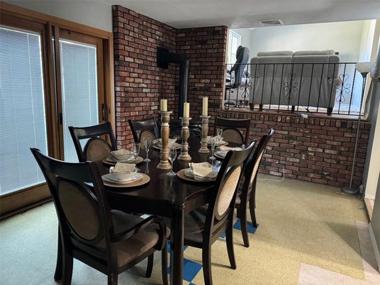 Dining room, Interior, Stone Walls